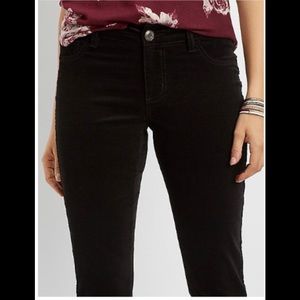 Maurices Black Corduroy Skinny Pant